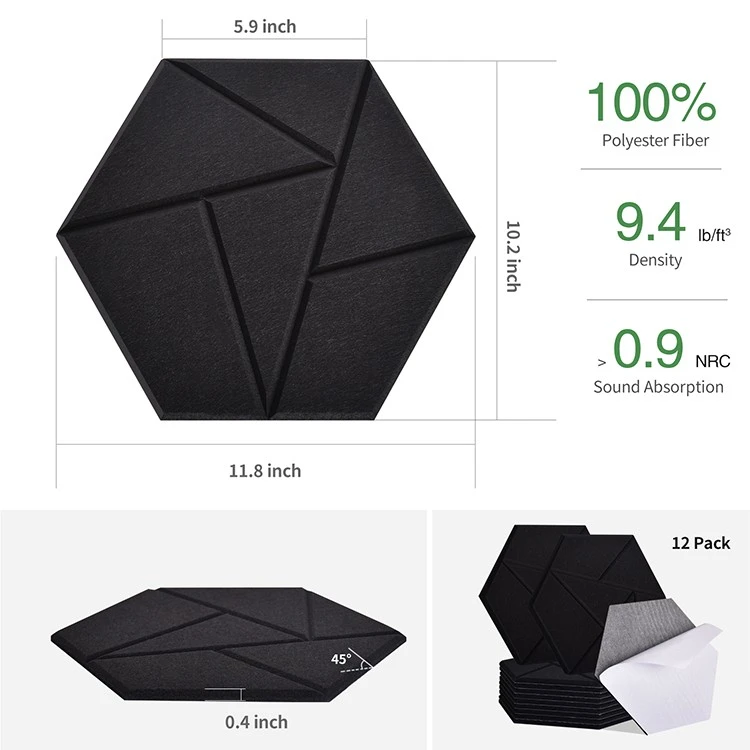 polyester acoustic panels high density