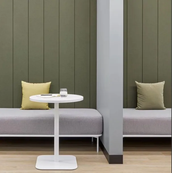 Acoustic polyester panel with cutting Acoustic polyester panel with cutting